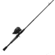 Zebco 33 Black Spincast Reel and Rod Combo, 6ft 2-PC Graphite Rod w/ ComfortGrip Handle, QuickSet Anti-Reverse Reel w/ MicroFine Drag, Black, 33BL602MA.NS4