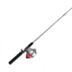 Zebco 404 Hoss Spincast Reel and Rod Combo, 5ft 6in 2-PC Rod, Medium, Moderate-Fast, SZ 40 Reel, 32-PC Eagle Claw Tackle Kit, RH Retrieve, Gray/Red, 404HOSSEC562M.FB4