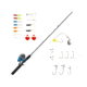 Zebco Ready Tackle 5 ft 6 in Spincast Combo w/All-Purpose Tackle, 2 Pieces, Medium Light, 21-43829