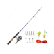 Zebco Ready Tackle Panfish 10sz 5 ft 6 in Spinning Combo w/Strike King Tackle, 2 Pieces, Light, 21-44695