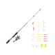 Zebco Ready Tackle Trout 10sz 6 ft Spinning Combo w/Trout Magnet Tackle, 2 Pieces, Ultra Light, 21-44698