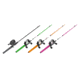 Zebco Roam Spincast Combo, Black, Green, Orange, Pink