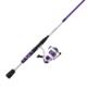 Zebco Roam Spinning Reel and Rod Combo, 6ft 2-PC Fiberglass Pole, Split ComfortGrip Handle, Soft-Touch Handle Knob, SZ 20 Reel, Purple, ROAMPR20602ML.NS3