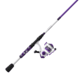 Zebco Roam Spinning Reel and Rod Combo, 6ft 2-PC Fiberglass Pole, Split ComfortGrip Handle, Soft-Touch Handle Knob, SZ 20 Reel, Purple, ROAMPR20602ML.NS3