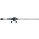 Zebco Roam Spincast Reel and Rod Combo, 6ft 2-PC Fiberglass Pole, ComfortGrip Handle, QuickSet Anti-Reverse Reel, Pre-Spooled w/ 10lb Zebco Line, Blue/Green, ROAMBG3602M.NS3