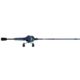 Zebco Roam Spincast Reel and Rod Combo, 6ft 2-PC Fiberglass Pole, ComfortGrip Handle, QuickSet Anti-Reverse Reel, Pre-Spooled w/ 10lb Zebco Line, Blue/Green, ROAMBG3602M.NS3