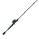 Zebco Roam Baitcast Reel and Rod Combo, 6ft 6in 2-PC Fiberglass Pole w/ Split-Grip MaxTac Handle, Lightweight Graphite Frame, RH Retrieve, Blue/Green, ROAMBG100662MH.NS3