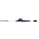 Zebco Roam Baitcast Reel and Rod Combo, 6ft 6in 2-PC Fiberglass Pole w/ Split-Grip MaxTac Handle, Lightweight Graphite Frame, RH Retrieve, Purple, ROAMPR100662MH.NS3