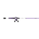 Zebco Roam Baitcast Reel and Rod Combo, 6ft 6in 2-PC Fiberglass Pole w/ Split-Grip MaxTac Handle, Lightweight Graphite Frame, RH Retrieve, Purple, ROAMPR100662MH.NS3