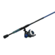 Zebco Roam Spinning Reel and Rod Combo, 6ft 6in 2-PC Fiberglass Pole, Split ComfortGrip Handle, Soft-Touch Handle Knob, SZ 30 Reel, Blue/Green, ROAMBG30662M.NS3