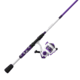 Zebco Roam Spinning Reel and Rod Combo, 6ft 6in 2-PC Fiberglass Pole, Split ComfortGrip Handle, Soft-Touch Handle Knob, SZ 30 Reel, Purple, ROAMPR30662M.NS3