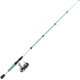 Zebco Roam Tele Size 20 Spinning Combo, 8 lb Line, 6ft Rod, Comfort Grip, Seafoam, ROAMSF20605M.FB4