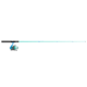 Zebco Spyn 40 Salt Fisher Spinning Reel and Rod Combo, 6ft 6in 2-PC Telescopic Rod, Med-Heavy, Mod-Fast, SZ 40 Reel, 7-PC Strike King Tackle Kit, Blue/Green, SPYN40SK662MH.FB4