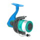 Zebco Spyn 40 Salt Fisher Spinning Reel and Rod Combo, 6ft 6in 2-PC Telescopic Rod, Med-Heavy, Mod-Fast, SZ 40 Reel, 7-PC Strike King Tackle Kit, Blue/Green, SPYN40SK662MH.FB4