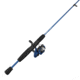 Zebco Slingshot Spinning Reel and Rod Combo, 5ft 6in 2-PC Pole, SZ 20 Reel, Changeable Righ/Left Retrieve, Pre-Spooled w/ 8lb Zebco Cajun Line, Blue, SLSPBL562MLA.NS4