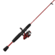 Zebco Slingshot Spinning Reel and Rod Combo, 5ft 6in 2-PC Pole, SZ 20 Reel, Changeable Righ/Left Retrieve, Pre-Spooled w/ 8lb Zebco Cajun Line, Red, SLSPRD562MLA.NS4