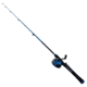 Zebco Splash Spincast Combo Rod, 6ft, Medium, Moderate, 2 Pieces, Blue, SPLBLSC602MB.NS4