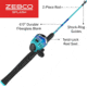 Zebco Splash Combo Spincast, On 6ft 2 Piece Rod, 4 Pack Asstmnt, 2 Blue / 2 Purp, BRSSPLASHSC602M