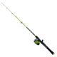 Zebco Splash Spincast Combo Rod, 6ft, Medium, Moderate, 2 Pieces, Green, SPLGRSC602MB.NS4