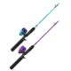 Zebco Splash Jr Spincast Combo, 6 lb Line Tangle Free Tip, 4ft 2 Piece Rod, Blue, Pink