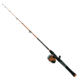Zebco Splash Spincast Combo Rod, 6ft, Medium, Moderate, 2 Pieces, Orange, SPLORSC602MB.NS4