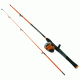 Zebco SPLASH ORANGE 6' 2PC MED SC COMBOw/10# SPLORSC602M.10.NS4