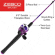 Zebco Splash Spincast Combo, 2 Piece, 6 ft, Purple, SPLPRSC602MB.NS4