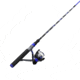Zebco Splash Spinning Reel and Rod Combo, 6ft 2-PC Fiberglass Rod, Medium-Light, Moderate, SZ 20 Reel, 5.2-1 Ratio, 2-Bearings, All Metal Gears, Z-Splash Blue, SPLZFB20602ML.NS4