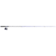 Zebco Splash Spinning Reel and Rod Combo, 6ft 2-PC Fiberglass Rod, Medium-Light, Moderate, SZ 20 Reel, 5.2-1 Ratio, 2-Bearings, All Metal Gears, Z-Splash Blue, SPLZFB20602ML.NS4
