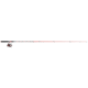 Zebco Splash Spinning Reel and Rod Combo, 6ft 2-PC Fiberglass Rod, Medium-Light, Moderate, SZ 20 Reel, 5.2-1 Ratio, 2-Bearings, All Metal Gears, Z-Splash Red, SPLZFR20602ML.NS4