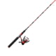 Zebco Splash Spinning Reel and Rod Combo, 6ft 2-PC Fiberglass Rod, Medium-Light, Moderate, SZ 20 Reel, 5.2-1 Ratio, 2-Bearings, All Metal Gears, Z-Splash Red, SPLZFR20602ML.NS4