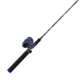 Zebco Splash Spincast Reel and Rod Combo, 6ft 1-PC Fiberglass Rod, Medium, Moderate, SZ 20 Reel, Ball Bearing System, All Metal Gears, Z-Splash Blue, SPLZFBSC602M.NS4