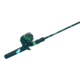 Zebco Splash Spincast Reel and Rod Combo, 6ft 2-PC Fiberglass Rod, Medium, Moderate, SZ 20 Reel, Ball Bearing System, All Metal Gears, Grunge Green, SPLGRGSC602M.NS4