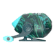Zebco Splash Spincast Reel and Rod Combo, 6ft 2-PC Fiberglass Rod, Medium, Moderate, SZ 20 Reel, Ball Bearing System, All Metal Gears, Grunge Green, SPLGRGSC602M.NS4