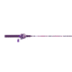Zebco Splash Spincast Reel and Rod Combo, 6ft 1-PC Fiberglass Rod, Medium, Moderate, SZ 20 Reel, Ball Bearing System, All Metal Gears, Tidepool Purple, SPLTPPSC602M.NS4