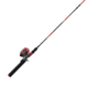 Zebco Splash Spincast Reel and Rod Combo, 6ft 1-PC Fiberglass Rod, Medium, Moderate, SZ 20 Reel, Ball Bearing System, All Metal Gears, Z-Splash Red, SPLZFRSC602M.NS4