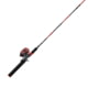 Zebco Splash Spincast Reel and Rod Combo, 6ft 1-PC Fiberglass Rod, Medium, Moderate, SZ 20 Reel, Ball Bearing System, All Metal Gears, Z-Splash Red, SPLZFRSC602M.NS4