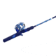 Zebco Splash Spincast Reel and Rod Combo, 6ft 1-PC Fiberglass Rod, Medium, Moderate, SZ 20 Reel, Ball Bearing System, All Metal Gears, Tidepool Blue, SPLTPBSC602M.NS4