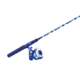 Zebco Splash Spinning Reel and Rod Combo, 6ft 2-PC Fiberglass Rod, Medium-Light, Moderate, SZ 20 Reel, 5.2-1 Ratio, 2-Bearings, All Metal Gears, Tidepool Blue, SPLTPB20602ML.NS4
