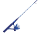 Zebco Splash Spinning Reel and Rod Combo, 6ft 2-PC Fiberglass Rod, Medium-Light, Moderate, SZ 20 Reel, 5.2-1 Ratio, 2-Bearings, All Metal Gears, Tidepool Blue, SPLTPB20602ML.NS4