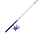 Zebco Splash Spinning Reel and Rod Combo, 6ft 2-PC Fiberglass Rod, Medium-Light, Moderate, SZ 20 Reel, 5.2-1 Ratio, 2-Bearings, All Metal Gears, Tidepool Blue, SPLTPB20602ML.NS4