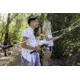 Zebco Stinger Spinning Reel and Rod Combo, 4ft 6in 2-PC Fiberglass Pole, EVA Rod Handle, SZ 10 Reel, Changeable Righ/Left Retrieve, Silver/Black, SSP10462ULA.NS3