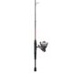 Zebco Verge Spinning Reel and Rod Combo, 6ft 6in 2-PC Pole, SZ 30 Reel, Changeable Righ/Left Retrieve, Pre-Spooled w/ 10lb Zebco Line, Black, VERGE30662M.NS3