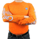 Zeiss Gear Long Sleeve T-Shirt Carl Zeiss on Sleeve, Logo on Front Left Chest, Orange, Large G2400orangeL