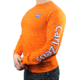 Zeiss Gear Long Sleeve T-Shirt Carl Zeiss on Sleeve, Logo on Front Left Chest, Orange, Large G2400orangeL