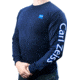 Zeiss Gear Long Sleeve T-Shirt Carl Zeiss on Sleeve, Logo on Front Left Chest, Blue, Large