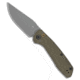 Zero Tolerance 0512 Model Automatic Folding Knife, 3.45in, CPM-CruWear, Clip Point Blade, Micarta, Titanium, Green Handle, Green/Gray, 8.00 inch, BHQ-221306