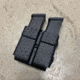 Zero9 Double Mag Case Holster, Traditional 9/40, Molle Loks, Plain Black, Z9-4027-BLK-MLK