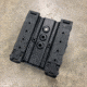 Zero9 Triple Mag Case Holster, Glock .45 ACP, Molle Loks, Plain Black, Z9-4015-BLK-MLK