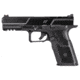 ZEV Technologies OZ9-Combat Pistol, 9mm Luger, 4.48 in barrel, black polymer frame, integrated polymer grip, recoil operated semi-automatic, striker single-action, Glock-style trigger safety, fiber-optic front, 17 round magazine, ZEV-OZ9-CBT-FRRMPG